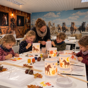 Herbstliches Laternenbasteln im Reitclub