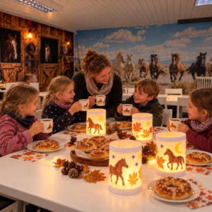 Martinsabend mit Punsch, Brezeln und Laternen